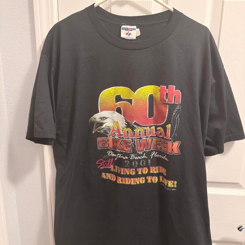 (2001) Daytona Bike Week 60th Annual Tee - Black - XL